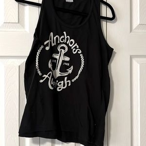 Anchors Aweigh black tank